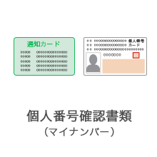 個人番号確認書類（マイナンバー）